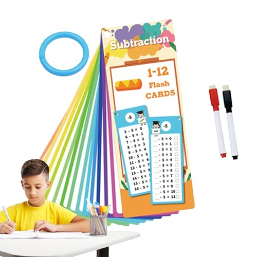 Djowyh Times Tische Flash -Karten, Multiplikation Flash -Karten | Flash -Karten für Kinder - Doppelseitiges Spielzeug mit 2 trockenen Stiften für die Lernstufe des Kindes Djowyh Times Tische Flash -Karten, Multiplikation Flash -Karten | Flash -Karten für Kinder - Doppelseitiges Spielzeug mit 2 trockenen Stiften für die Lernstufe des Kindes von Djowyh