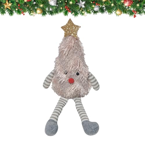 Djowyh Weihnachts Plüschfiguren | Kuschelweihnachtsbaum Puppe,Festliche Dekofiguren Für Reise Schreibtisch Kinderzimmer Deko von Djowyh