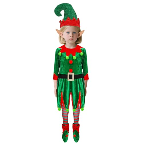 Djowyh Weihnachtskostüm Outfit - Weihnachtsmann Kostüm,Für Kinder Damen Jugendliche Feste Karneval Schule Fotoshooting Cosplay Djowyh Weihnachtskostüm Outfit - Weihnachtsmann Kostüm,Für Kinder Damen Jugendliche Feste Karneval Schule Fotoshooting Cosplay von Djowyh