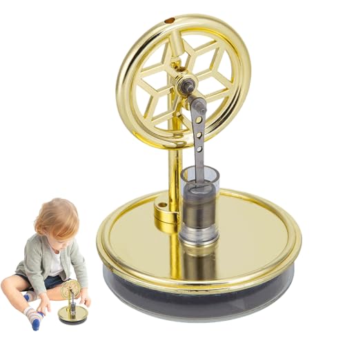 Niedertemperatur Stirlingmotor, Dampfmaschine Modell, Stirlingmotor Motor Hand Wärme Sterling Motor Sterling Engine Für Kinder Handwerks Sammlung, Desktop Dekoration Für Erwachsene von Djowyh