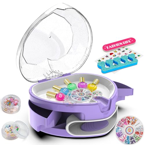 Dkinghome Nail Art Kit Kinder Wasserbasis Nagellack für Mädchen Spielzeug Alter 6 7 8 9 10 11 12 Kinder Nägel Lack-Sets Nägel Salon Craft Kits für Mädchen Geburtstag Weihnachten Geschenke Purple Dkinghome Nail Art Kit Kinder Wasserbasis Nagellack für Mädchen Spielzeug Alter 6 7 8 9 10 11 12 Kinder Nägel Lack-Sets Nägel Salon Craft Kits für Mädchen Geburtstag Weihnachten Geschenke Purple von Dkinghome