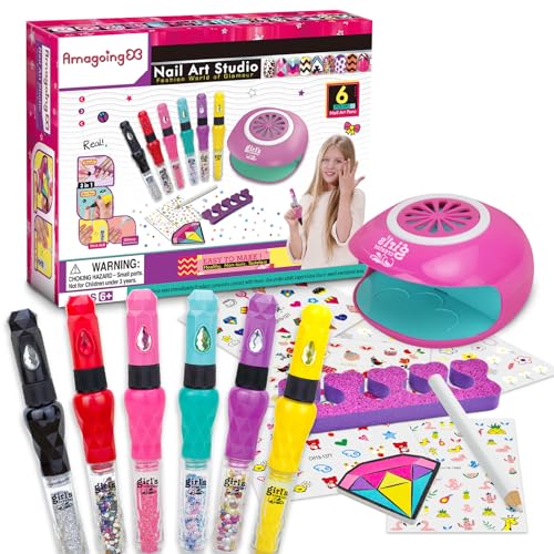Dkinghome Nagelstudio Kinder Geschenke für Mädchen Wasserbasis Nagellack Kinder Geschenk 6 7 8 9 10 11 12 Jahre Make-up Mädchen Spielzeug Geburtstagsgeschenke für Nail Art Set Dkinghome Nagelstudio Kinder Geschenke für Mädchen Wasserbasis Nagellack Kinder Geschenk 6 7 8 9 10 11 12 Jahre Make-up Mädchen Spielzeug Geburtstagsgeschenke für Nail Art Set von Dkinghome