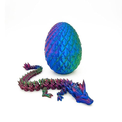 3D Gedruckter Drache im Ei,Fidget Toy,Drachenornament und Schreibtischspielzeug,Einzigartige Drachengeschenke für Spaß,Stressabbau und kreatives Spiel,Ostergeschenke für Männer. (Blenden) von Dlishka