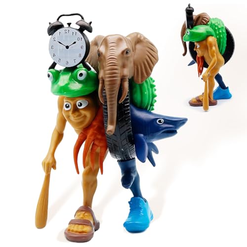 Dlishka Italian Brainrot Figuren,Lustige Tralalero Tralala Spielzeugfiguren FüR Kinder & Erwachsene,Shark,AFFE & Mehr, Gaming-Fans Ab 6 Jahren. (Tong Tong Tong Sa Hula Fusion Monster) von Dlishka