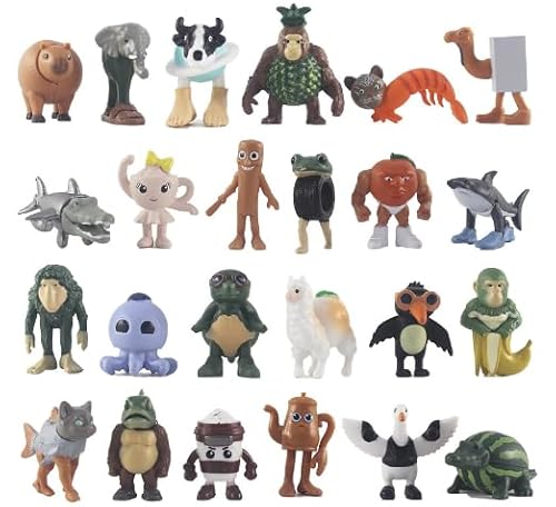 Dlishka Italian Brainrot Figuren 24er Set,Lustige Tralalero Tralala Spielzeugfiguren FüR Kinder & Erwachsene,Shark,AFFE & Mehr, Gaming-Fans Ab 6 Jahren. (G-24PCS) von Dlishka