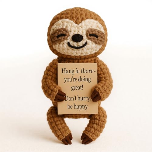 Dlishka Positive Kartoffel Plushie,Pocket Hug Glücksbringer,Anti Stress Geschenk für Kinder & Erwachsene,Cute Room Decor,Gute Besserung & Du Schaffst Das Geschenk,Palm Pals Stofftier (Faultier-4in) Dlishka Positive Kartoffel Plushie,Pocket Hug Glücksbringer,Anti Stress Geschenk für Kinder & Erwachsene,Cute Room Decor,Gute Besserung & Du Schaffst Das Geschenk,Palm Pals Stofftier (Faultier-4in) von Dlishka