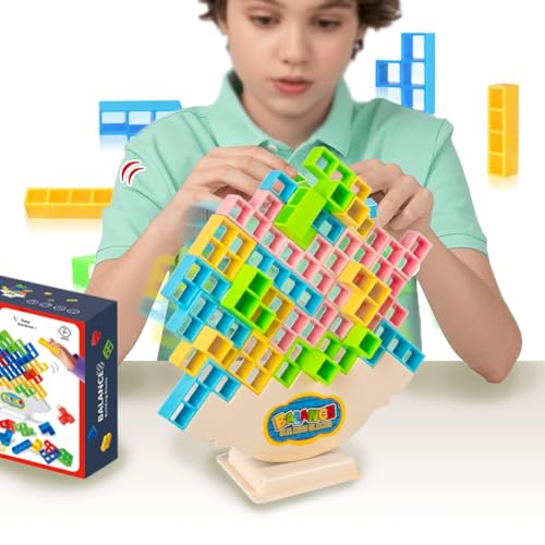 Dlishka 64PCS Tetra Tower - Magnetisches Balance-Tetris-Spiel: FöRderung Der Hand-Auge-Koordination, Kreatives Spielen, Sicher Und Umweltfreundlich FüR Kinder Und Erwachsene Geeignet. von Dlishka