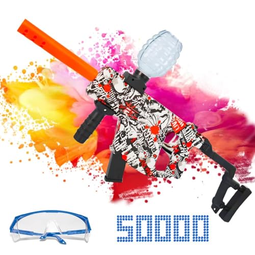 Gel Blaster,Elektrospielzeug Mit 5000 Harzkugeln&Schutzbrille, Geburtstage,Partys,Ostern,Outdoor-Shooting&Teamspiele Und Erwachsene,Entdecke Die Spannung! (Rosa) von Dlishka