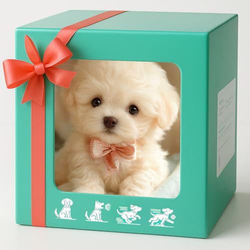 Roboter Hund,Realistischer Roboter Welpe,Mein Realistic Robot Puppy,Interaktiver Roboterhund FüR Kinder & Erwachsene,LäUft,Bellt,Wedelt,Roboter Haustier Hund Spielzeug Geschenk. (Bichon Frisé) von Dlishka