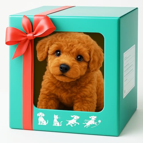 Roboter Hund,Realistischer Roboter Welpe,Mein Realistic Robot Puppy,Interaktiver Roboterhund FüR Kinder & Erwachsene,LäUft,Bellt,Wedelt,Roboter Haustier Hund Spielzeug Geschenk. (Pudel) von Dlishka