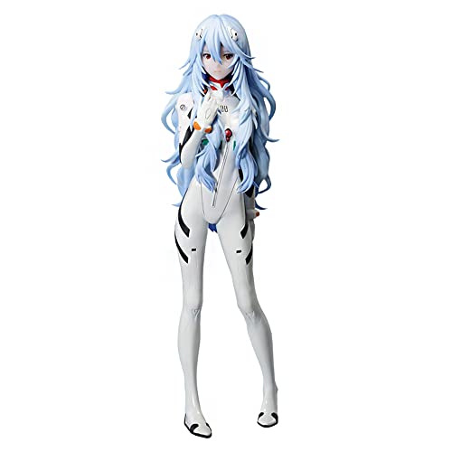 Ayanami Rei Figur Sammeln Anime Figuren 22cm PVC Actionfigur Figure In Einem WeißEn Hautengen Kampfanzug Anime Statue Desktop Dekoration von Dmspace