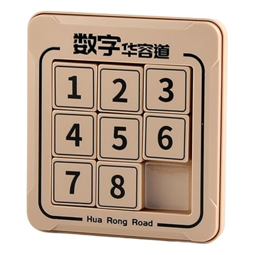 Dmuzsoih 12,2x13,2cm Huarong Road, Huarong Digital Math, Digitale Huarong Straße, Math Pädagogisches Puzzle, Logisches Trainingsspielzeug, Interaktives Puzzle Mit Zahlen von Dmuzsoih