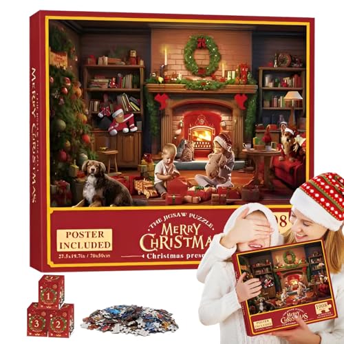 Dmuzsoih 2025 Weihnachts Adventskalender, 24 Puzzle Countdown Kalender für Weihnachten, Lustiges Interaktives Spielzeug für Saisonale Klassenraum Dmuzsoih 2025 Weihnachts Adventskalender, 24 Puzzle Countdown Kalender für Weihnachten, Lustiges Interaktives Spielzeug für Saisonale Klassenraum von Dmuzsoih