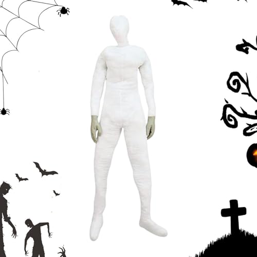 Dmuzsoih Halloween Mannequin Requisiten, 6FT/182CM Halloween Schaufensterpuppe In Lebensgröße, Horror Deko, Realistische Deko Für Gruselhaus Escape Room Theaterbühne Kostümparty von Dmuzsoih