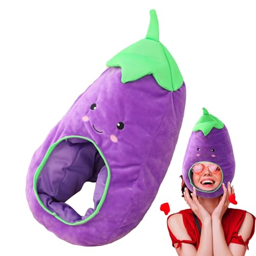 Dmuzsoih Karnevalshut | Auberginen Kostüm,Plüsch Kopfbedeckung Zubehör Für Ostern Anime Comic-Con Cosplay Party Weihnachten Dmuzsoih Karnevalshut | Auberginen Kostüm,Plüsch Kopfbedeckung Zubehör Für Ostern Anime Comic-Con Cosplay Party Weihnachten von Dmuzsoih
