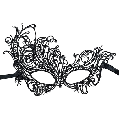 Dmuzsoih Lace Schwarz Augenmaske | Damen Karneval Gesichtsmaske - Augenmaske für Party Cosplay Bühnenauftritte Halloween Weihnachten Dmuzsoih Lace Schwarz Augenmaske | Damen Karneval Gesichtsmaske - Augenmaske für Party Cosplay Bühnenauftritte Halloween Weihnachten von Dmuzsoih