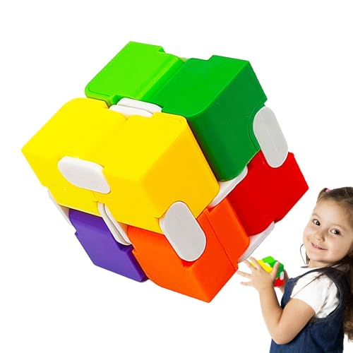Dmuzsoih Regenbogen-Würfelblöcke, Regenbogen-Würfel-Spielzeug | Partygeschenke Puzzlewürfel Farbmischwürfel | Tragbare Denksportaufgaben, Würfelpuzzle-Spielzeug für Erwachsene, für Würfelliebhaber und von Dmuzsoih