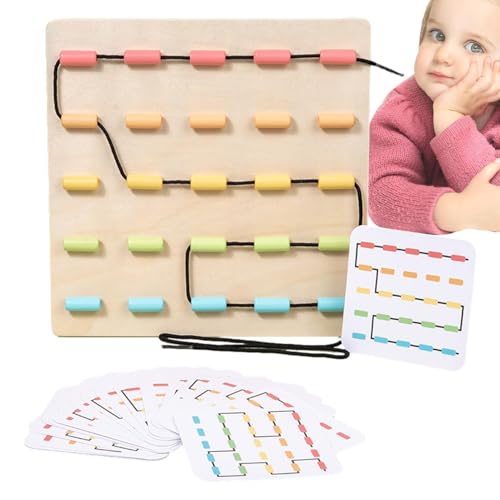 Dmuzsoih Schnürspielzeug aus, farblich passendes Schnürspielzeug,Farblern-Puzzlespiel aus | Feinmotorik-Schnürspielzeug, pädagogisches Vorschul-Schnürspielzeug für und Mädchen Dmuzsoih Schnürspielzeug aus, farblich passendes Schnürspielzeug,Farblern-Puzzlespiel aus | Feinmotorik-Schnürspielzeug, pädagogisches Vorschul-Schnürspielzeug für und Mädchen von Dmuzsoih