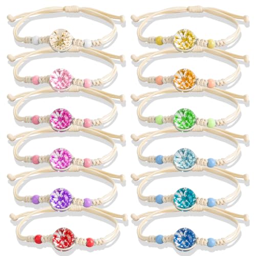 Dncvb 12 Stücke Freundschaftsarmbänder Armband, Armbänder Kinder Mitgebsel, Geflochten Freundschaft Armbänder, Verstellbare Kinder Freundschaftsarmband für Mitgebsel Mädchen Gastgeschenke (Blumen 1) Dncvb 12 Stücke Freundschaftsarmbänder Armband, Armbänder Kinder Mitgebsel, Geflochten Freundschaft Armbänder, Verstellbare Kinder Freundschaftsarmband für Mitgebsel Mädchen Gastgeschenke (Blumen 1) von Dncvb