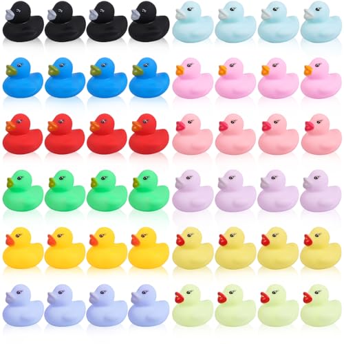 Dncvb 48 Stück Quietscheente, Bunt Gummiente, Klein Badeenten, Badespielzeug für Kinder, Quietschente, Rubber Duck, Lustig Gummi Badeenten für Kinder Dusch Geburtstags Partyartikel Dncvb 48 Stück Quietscheente, Bunt Gummiente, Klein Badeenten, Badespielzeug für Kinder, Quietschente, Rubber Duck, Lustig Gummi Badeenten für Kinder Dusch Geburtstags Partyartikel von Dncvb