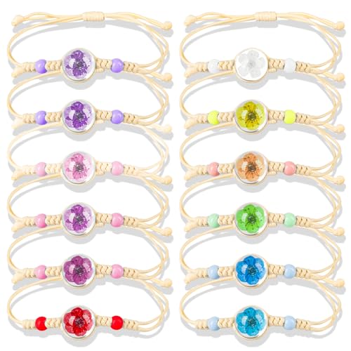 Dncvb 12 Stücke Freundschaftsarmbänder Armband, Armbänder Kinder Mitgebsel, Geflochten Freundschaft Armbänder, Verstellbare Kinder Freundschaftsarmband für Mitgebsel Mädchen Gastgeschenke (Blumen 2) Dncvb 12 Stücke Freundschaftsarmbänder Armband, Armbänder Kinder Mitgebsel, Geflochten Freundschaft Armbänder, Verstellbare Kinder Freundschaftsarmband für Mitgebsel Mädchen Gastgeschenke (Blumen 2) von Dncvb