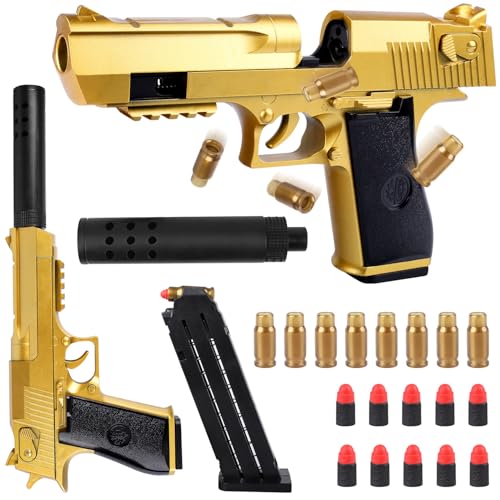 Spielzeug Pistole Kinder, Schaumstoff-Blaster Toy Gun, Spielzeugpistole mit 10 Soft Kugeln, Soft Bullet Gun für Schieß Spiele, Geschenke für Jungen Mädchen Teenager Spielzeug Pistole Kinder, Schaumstoff-Blaster Toy Gun, Spielzeugpistole mit 10 Soft Kugeln, Soft Bullet Gun für Schieß Spiele, Geschenke für Jungen Mädchen Teenager von Dncvb