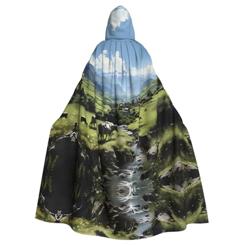 DngSer Alpenbauernhof Kühe Kapuzenumhang für Erwachsene - Ideal für Cosplay, Weihnachten, Bühnenkostüme, Maskerade, Halloween, Ostern Karneval DngSer Alpenbauernhof Kühe Kapuzenumhang für Erwachsene - Ideal für Cosplay, Weihnachten, Bühnenkostüme, Maskerade, Halloween, Ostern Karneval von DngSer