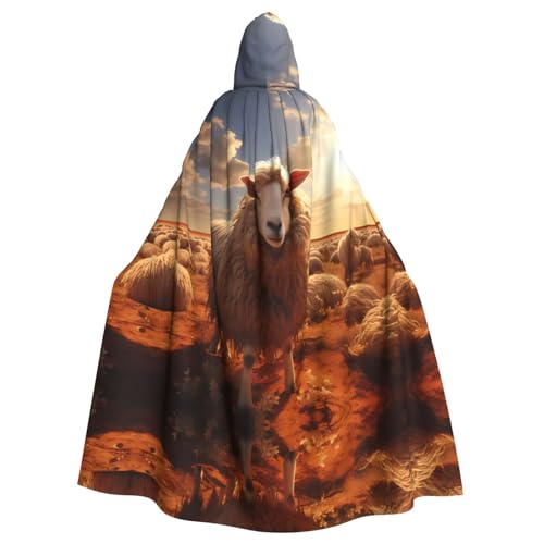 DngSer Australisches Schaf Kapuzenumhang für Erwachsene - Ideal für Cosplay, Weihnachten, Bühnenkostüme, Maskerade, Halloween, Ostern Karneval DngSer Australisches Schaf Kapuzenumhang für Erwachsene - Ideal für Cosplay, Weihnachten, Bühnenkostüme, Maskerade, Halloween, Ostern Karneval von DngSer
