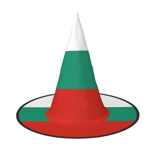 DngSer Bulgarische Flagge Halloween Hut - Perfekt für Party Maskerade Damen Cosplay Dekorative Kappe für Karneval Faltbare Dekorationen von DngSer