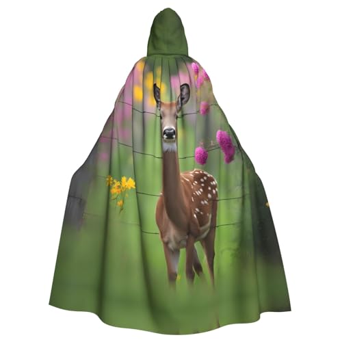 DngSer Ein schöner Hirsch-Kapuzenumhang für Erwachsene - ideal für Cosplay, Weihnachten, Bühnenkostüme, Maskerade, Halloween, Ostern Karneval DngSer Ein schöner Hirsch-Kapuzenumhang für Erwachsene - ideal für Cosplay, Weihnachten, Bühnenkostüme, Maskerade, Halloween, Ostern Karneval von DngSer