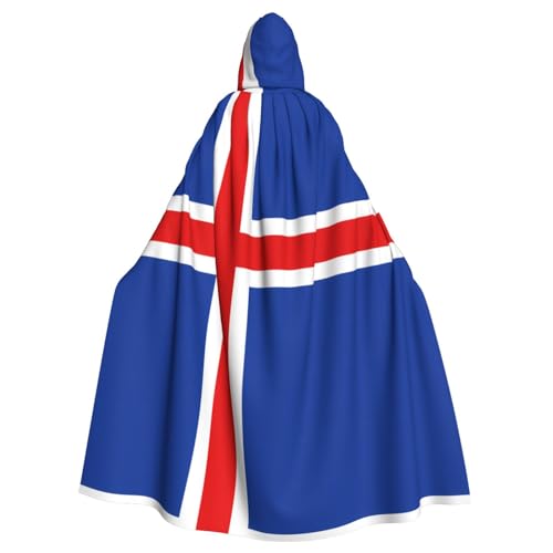 DngSer Flagge Islands Kapuzenumhang für Erwachsene - Ideal für Cosplay, Weihnachten, Bühnenkostüme, Maskerade, Halloween, Ostern Karneval DngSer Flagge Islands Kapuzenumhang für Erwachsene - Ideal für Cosplay, Weihnachten, Bühnenkostüme, Maskerade, Halloween, Ostern Karneval von DngSer