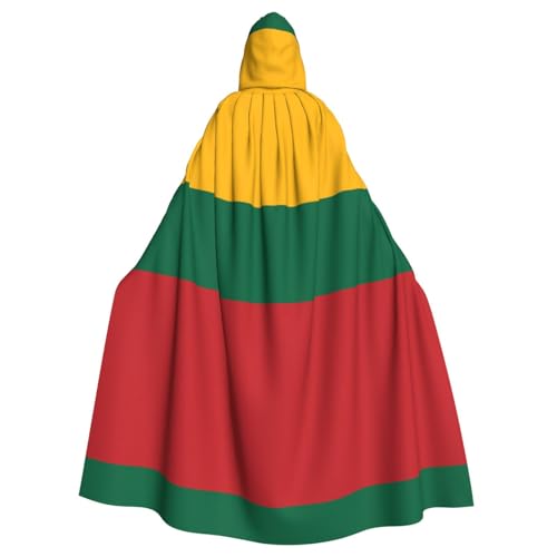 DngSer Flagge Litauens Kapuzenumhang für Erwachsene - Ideal für Cosplay, Weihnachten, Bühnenkostüme, Maskerade, Halloween, Ostern Karneval DngSer Flagge Litauens Kapuzenumhang für Erwachsene - Ideal für Cosplay, Weihnachten, Bühnenkostüme, Maskerade, Halloween, Ostern Karneval von DngSer