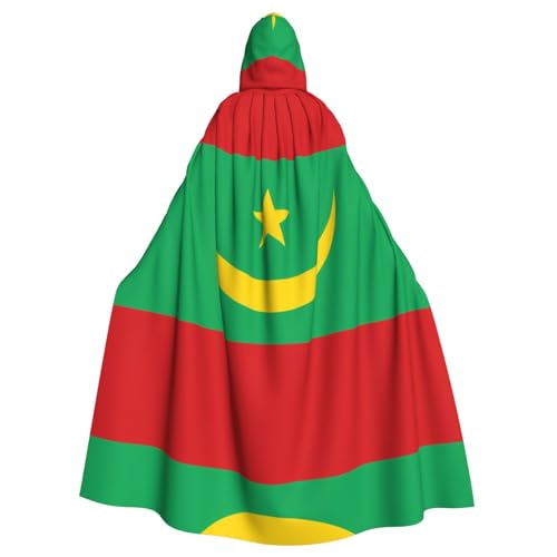 DngSer Flagge Mauretaniens Kapuzenumhang für Erwachsene - Ideal für Cosplay, Weihnachten, Bühnenkostüme, Maskerade, Halloween, Ostern Karneval DngSer Flagge Mauretaniens Kapuzenumhang für Erwachsene - Ideal für Cosplay, Weihnachten, Bühnenkostüme, Maskerade, Halloween, Ostern Karneval von DngSer