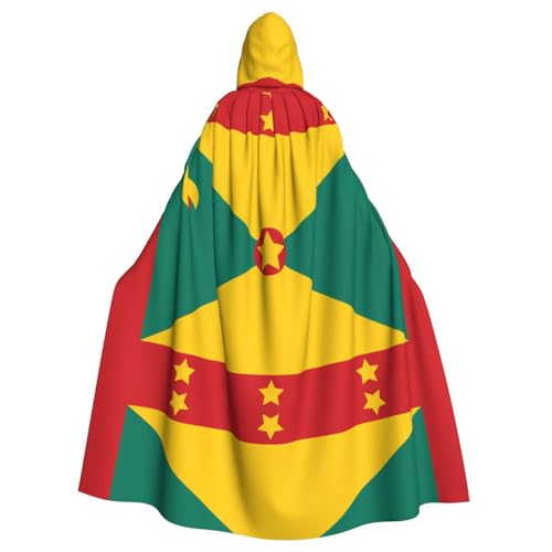 DngSer Flagge von Grenada Kapuzenumhang für Erwachsene - Ideal für Cosplay, Weihnachten, Bühnenkostüme, Maskerade, Halloween, Ostern Karneval DngSer Flagge von Grenada Kapuzenumhang für Erwachsene - Ideal für Cosplay, Weihnachten, Bühnenkostüme, Maskerade, Halloween, Ostern Karneval von DngSer