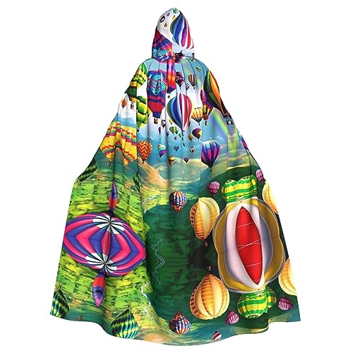DngSer Heißluftballons Kapuzenumhang für Erwachsene - Ideal für Cosplay, Weihnachten, Bühnenkostüme, Maskerade, Halloween, Ostern Karneval von DngSer