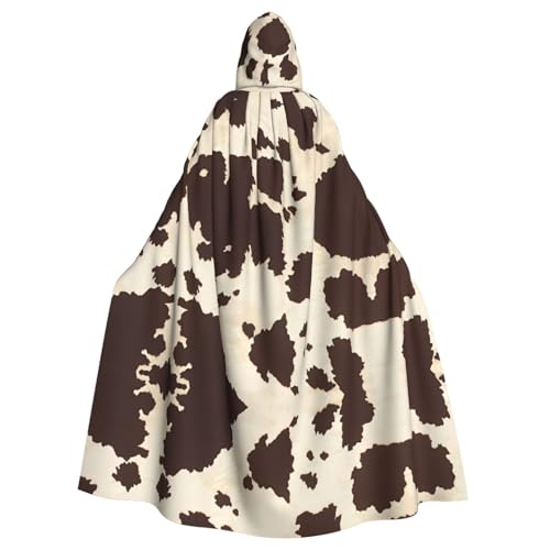 DngSer Kapuzenumhang mit Kuhfelldruck für Erwachsene, ideal für Cosplay, Weihnachten, Bühnenkostüme, Maskerade, Halloween, Ostern Karneval DngSer Kapuzenumhang mit Kuhfelldruck für Erwachsene, ideal für Cosplay, Weihnachten, Bühnenkostüme, Maskerade, Halloween, Ostern Karneval von DngSer