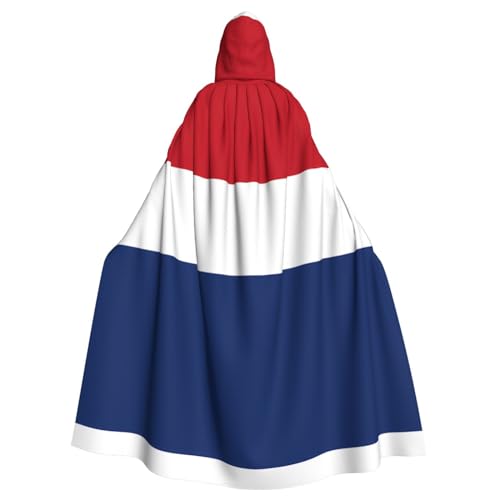 DngSer Kapuzenumhang mit niederländischer Flagge für Erwachsene, ideal für Cosplay, Weihnachten, Bühnenkostüme, Maskerade, Halloween, Ostern Karneval DngSer Kapuzenumhang mit niederländischer Flagge für Erwachsene, ideal für Cosplay, Weihnachten, Bühnenkostüme, Maskerade, Halloween, Ostern Karneval von DngSer