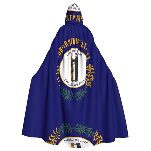 DngSer Kentucky State Flag Kapuzenumhang für Erwachsene - Ideal für Cosplay, Weihnachten, Bühnenkostüme, Maskerade, Halloween, Ostern Karneval DngSer Kentucky State Flag Kapuzenumhang für Erwachsene - Ideal für Cosplay, Weihnachten, Bühnenkostüme, Maskerade, Halloween, Ostern Karneval von DngSer
