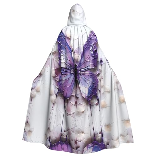 DngSer Lila Ölgemälde Schmetterling Kapuzenumhang für Erwachsene - Ideal für Cosplay, Weihnachten, Bühnenkostüme, Maskerade, Halloween, Ostern Karneval DngSer Lila Ölgemälde Schmetterling Kapuzenumhang für Erwachsene - Ideal für Cosplay, Weihnachten, Bühnenkostüme, Maskerade, Halloween, Ostern Karneval von DngSer