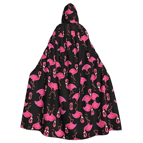DngSer Lovely Pink Flamingos Hooded Cloak for Adults - Ideal for Cosplay, Christmas, Stage Costumes, Maskerade, Halloween, Easter Carnival DngSer Lovely Pink Flamingos Hooded Cloak for Adults - Ideal for Cosplay, Christmas, Stage Costumes, Maskerade, Halloween, Easter Carnival von DngSer