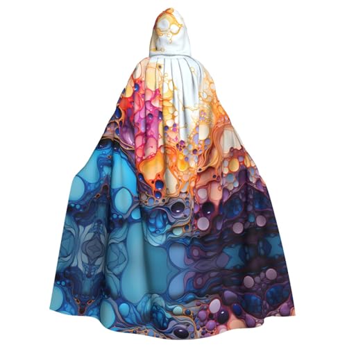DngSer Mehrfarbiger Marmorier-Kapuzenumhang für Erwachsene – ideal für Cosplay, Weihnachten, Bühnenkostüme, Maskerade, Halloween, Ostern, Karneval DngSer Mehrfarbiger Marmorier-Kapuzenumhang für Erwachsene – ideal für Cosplay, Weihnachten, Bühnenkostüme, Maskerade, Halloween, Ostern, Karneval von DngSer