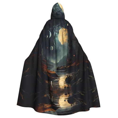DngSer Moon Stars and Planets Hooded Cloak for Adults - Ideal for Cosplay, Christmas, Stage Costumes, Maskerade, Halloween, Easter Carnival DngSer Moon Stars and Planets Hooded Cloak for Adults - Ideal for Cosplay, Christmas, Stage Costumes, Maskerade, Halloween, Easter Carnival von DngSer
