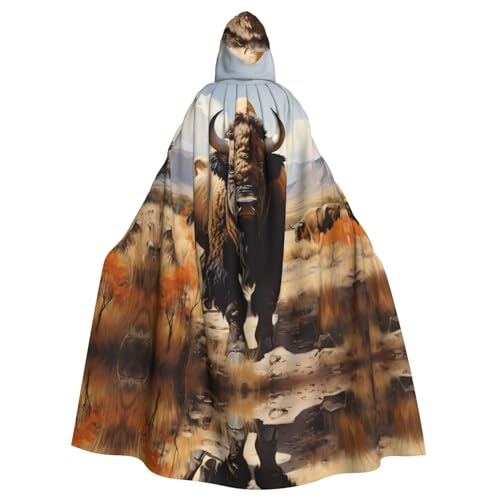 DngSer Nordamerikanische Bisonherde Kapuzenumhang für Erwachsene - Ideal für Cosplay, Weihnachten, Bühnenkostüme, Maskerade, Halloween, Ostern Karneval DngSer Nordamerikanische Bisonherde Kapuzenumhang für Erwachsene - Ideal für Cosplay, Weihnachten, Bühnenkostüme, Maskerade, Halloween, Ostern Karneval von DngSer