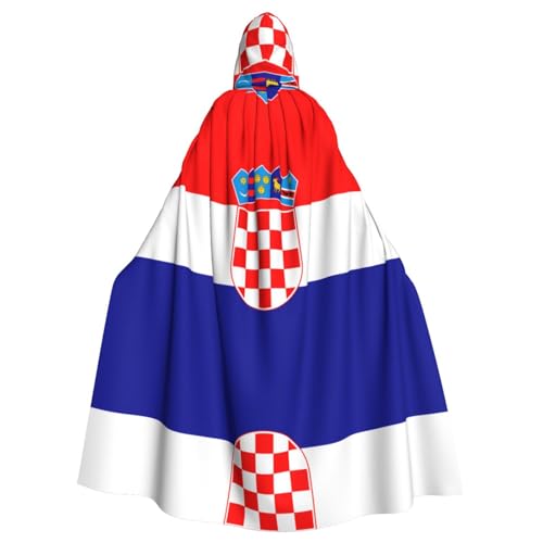 DngSer Republik Kroatien Flagge Kapuzenumhang für Erwachsene - Ideal für Cosplay, Weihnachten, Bühnenkostüme, Maskerade, Halloween, Ostern Karneval DngSer Republik Kroatien Flagge Kapuzenumhang für Erwachsene - Ideal für Cosplay, Weihnachten, Bühnenkostüme, Maskerade, Halloween, Ostern Karneval von DngSer