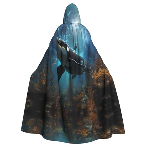 DngSer Riesige Killerwale Kapuzenumhang für Erwachsene - Ideal für Cosplay, Weihnachten, Bühnenkostüme, Maskerade, Halloween, Ostern Karneval DngSer Riesige Killerwale Kapuzenumhang für Erwachsene - Ideal für Cosplay, Weihnachten, Bühnenkostüme, Maskerade, Halloween, Ostern Karneval von DngSer