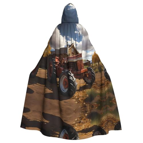 DngSer Roter Traktor Kapuzenumhang für Erwachsene - Ideal für Cosplay, Weihnachten, Bühnenkostüme, Maskerade, Halloween, Ostern Karneval DngSer Roter Traktor Kapuzenumhang für Erwachsene - Ideal für Cosplay, Weihnachten, Bühnenkostüme, Maskerade, Halloween, Ostern Karneval von DngSer