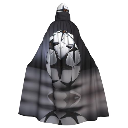 DngSer Schwarzer und weißer Fußball-Kapuzenumhang für Erwachsene, ideal für Cosplay, Weihnachten, Bühnenkostüme, Maskerade, Halloween, Ostern Karneval DngSer Schwarzer und weißer Fußball-Kapuzenumhang für Erwachsene, ideal für Cosplay, Weihnachten, Bühnenkostüme, Maskerade, Halloween, Ostern Karneval von DngSer