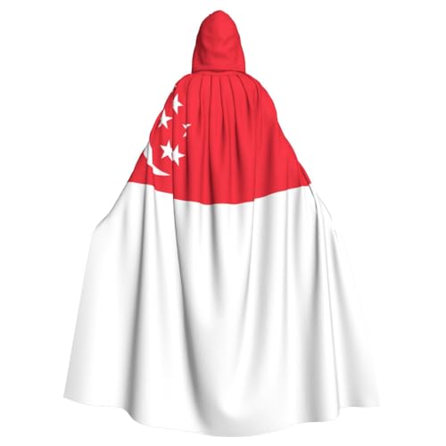 DngSer Singapur-Flagge, Kapuzenumhang für Erwachsene, ideal für Cosplay, Weihnachten, Bühnenkostüme, Maskerade, Halloween, Ostern Karneval DngSer Singapur-Flagge, Kapuzenumhang für Erwachsene, ideal für Cosplay, Weihnachten, Bühnenkostüme, Maskerade, Halloween, Ostern Karneval von DngSer