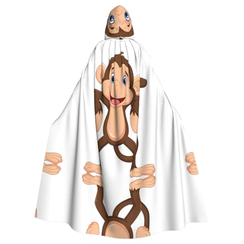 DngSer Süße Affe Kapuzenumhang für Erwachsene - Ideal für Cosplay, Weihnachten, Bühnenkostüme, Maskerade, Halloween, Ostern Karneval DngSer Süße Affe Kapuzenumhang für Erwachsene - Ideal für Cosplay, Weihnachten, Bühnenkostüme, Maskerade, Halloween, Ostern Karneval von DngSer