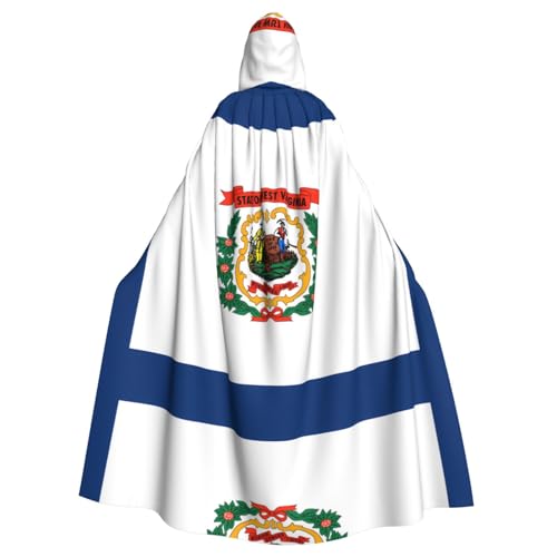 DngSer West Virginia Flag Kapuzenumhang für Erwachsene - Ideal für Cosplay, Weihnachten, Bühnenkostüme, Maskerade, Halloween, Ostern Karneval DngSer West Virginia Flag Kapuzenumhang für Erwachsene - Ideal für Cosplay, Weihnachten, Bühnenkostüme, Maskerade, Halloween, Ostern Karneval von DngSer